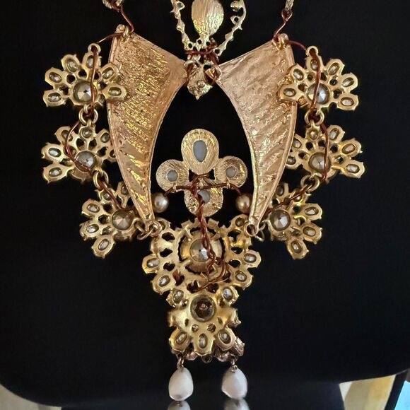 Handmade Statement Bib Necklace - Picture 6 of 6